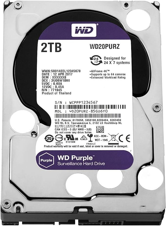 HDD  - WD 2TB PURPLE